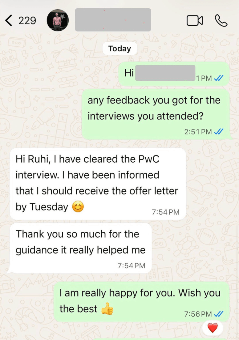 Professional success story 1