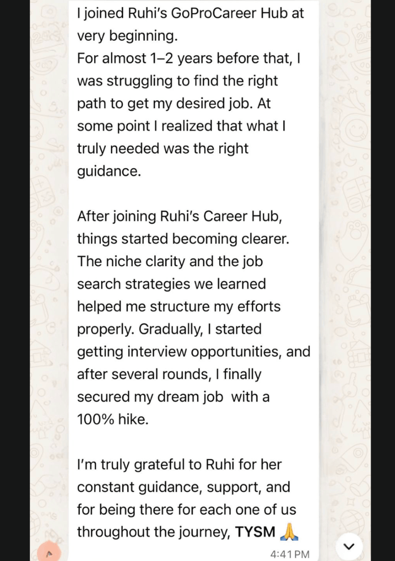Professional success story 5